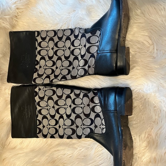 Coach Chrissi Signature Tall Riding Boots 6 1/2b - Picture 4 of 7